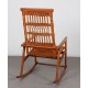 Vintage wicker rocking chair edited by Uluv, 1960s - Eastern Europe design