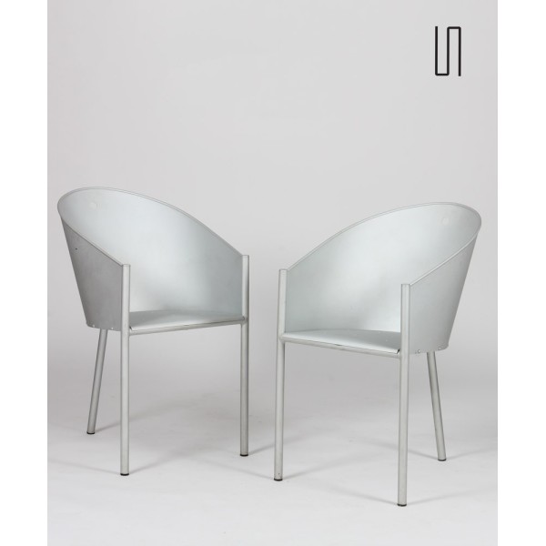 Paire de chaises Costes Alluminio par Starck pour Driade, 1988 - 