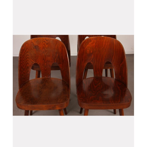 Suite de 4 chaises vintage par Oswald Haerdtl pour Ton, 1960 - Design d'Europe de l'Est