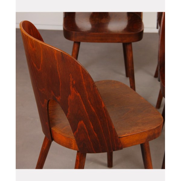 Suite de 4 chaises vintage par Oswald Haerdtl pour Ton, 1960 - Design d'Europe de l'Est