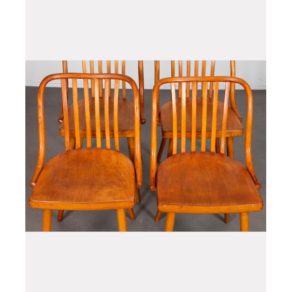 Set of 4 vintage chairs by Antonin Suman for Ton, 1960s - Eastern Europe design