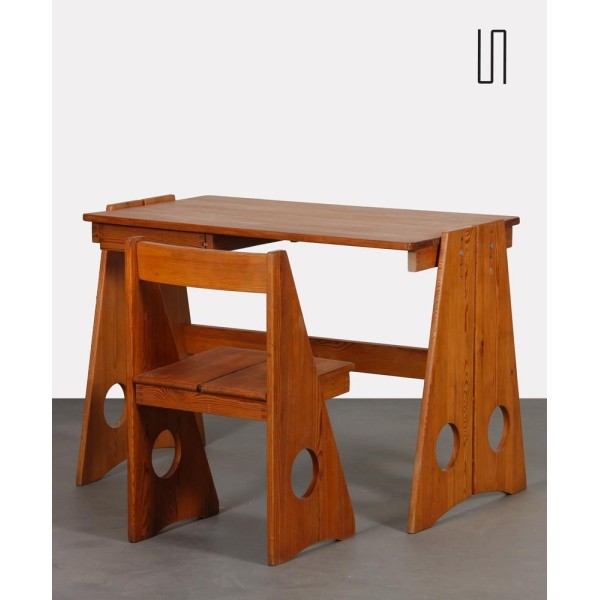 Desk and chair by Marklund for Furusnickarn Ab, 1970s - 