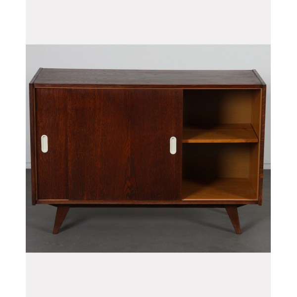 Dark oak chest designed by Jiri Jiroutek, model U-452, 1960s - Eastern Europe design