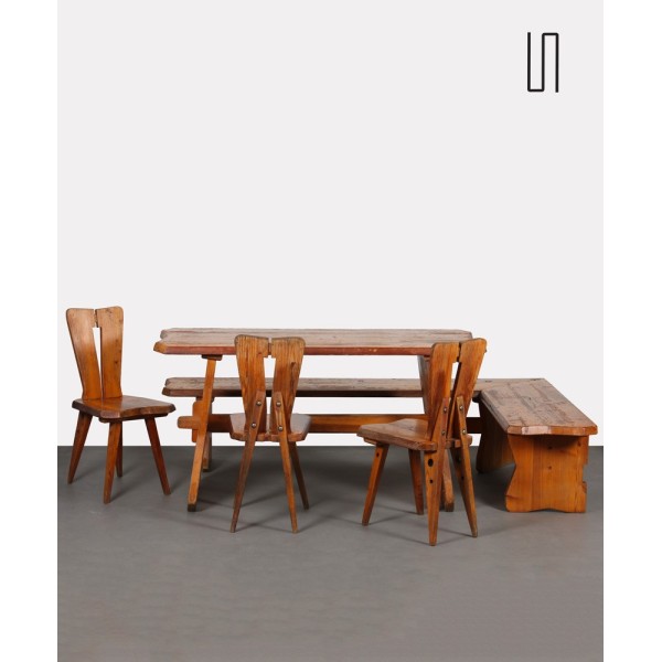 Dining room set dating from the 1970s, Czech production - 